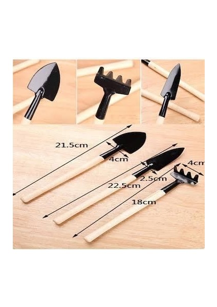 Mini Ahşap Hobi Bahçe Seti 3 Parça fırsatları