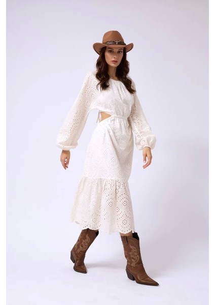 Sırt Dekolteli Brode Elbise fiyatları