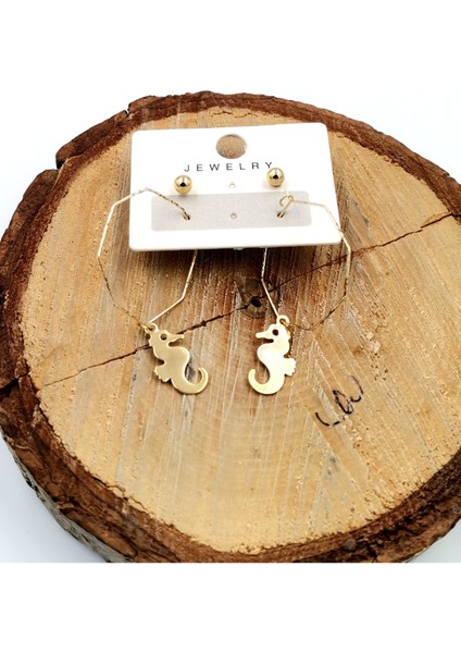 Renkli Figürlü Lüks Küpe