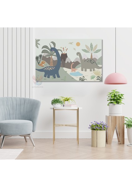 Kanvas Tablo Yüksek Kaliteli Kanvas Duvar Tablosu Çocuk Odası Dinozor Yeni Ev Hediyesi Ev Dekorasyon fiyatları