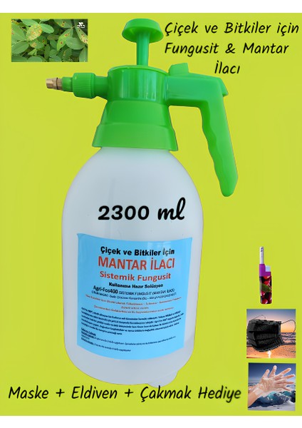 (2300 ml) Çiçek ve Bitkiler için Fungust Mantar ilacı
