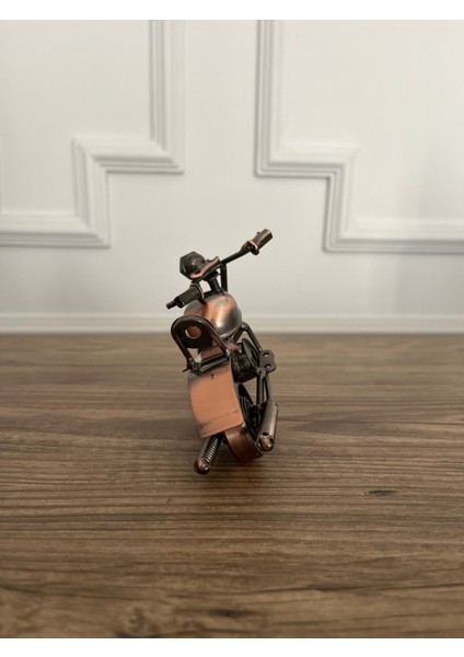 El Yapımı Dekoratif Metal Motosiklet - 15 x 9 cm indirimleri