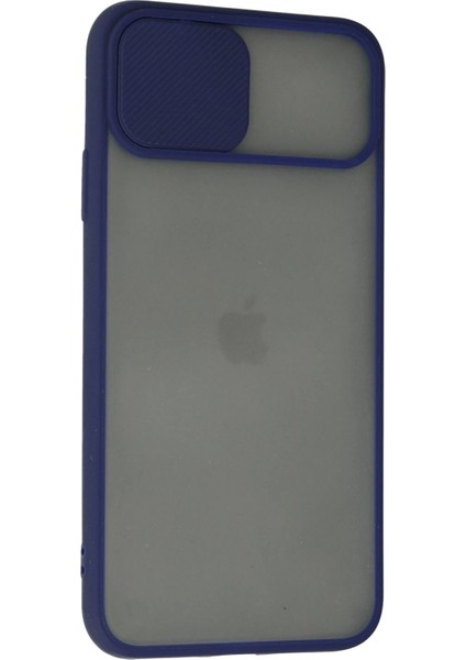 iPhone 11 Pro Max Kılıf Palm Buzlu Kamera Sürgülü Silikon - Lacivert - SUAT7822-9777 modelleri