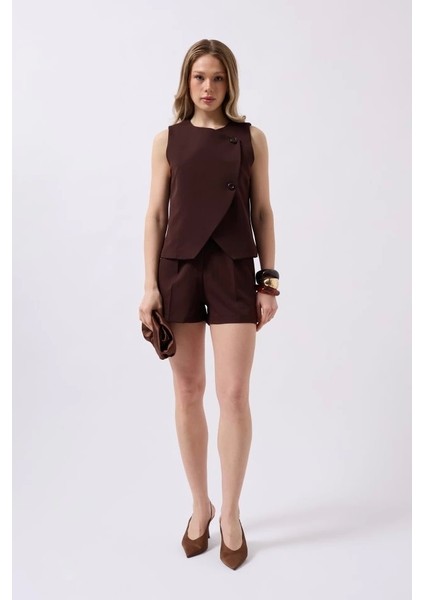 Yandan Düğmeli Dokuma Yelek fiyatları