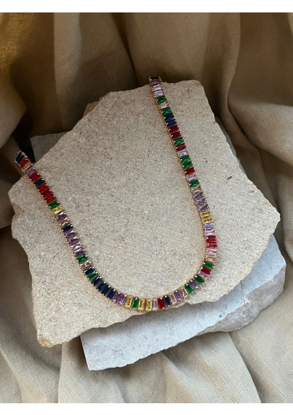 Renkli Taşlı Kolye