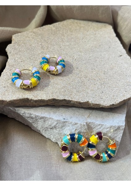 Açık Renkli Simit Küpe modelleri