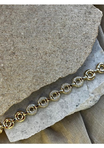 14K Taşlı Simit Bileklik fiyatları