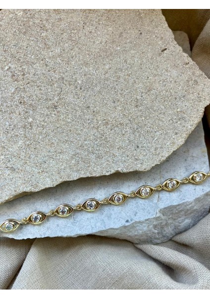 14K Taşlı Göz Bileklik fiyatları