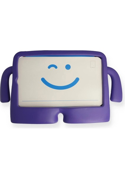 iPad 4 9.7 Kılıf Karakter Tablet Silikon - Mor - SUAT4165-1603