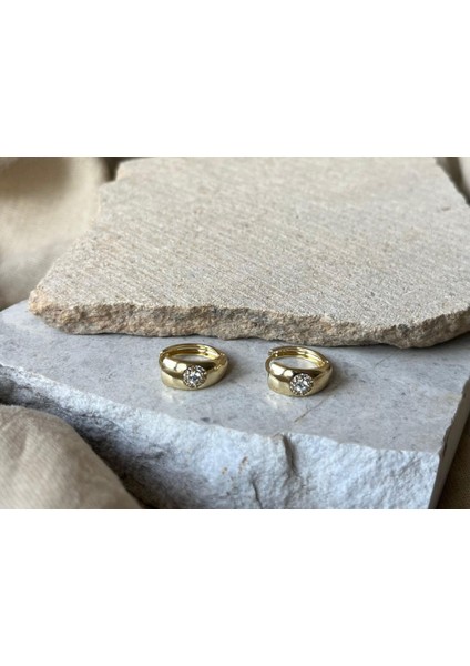 Xuping Büyük Taşlı Küpe