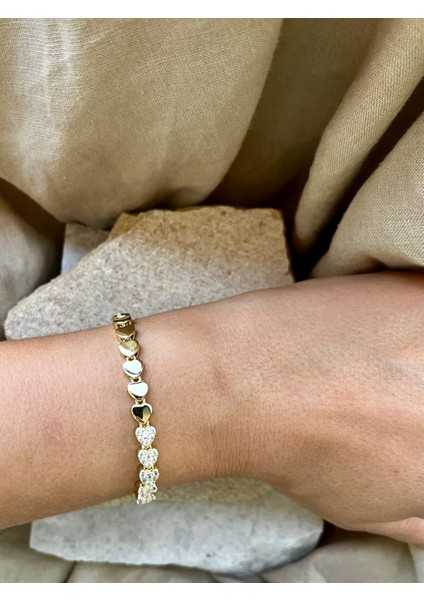 14K Kalpli Taşlı Bileklik modelleri