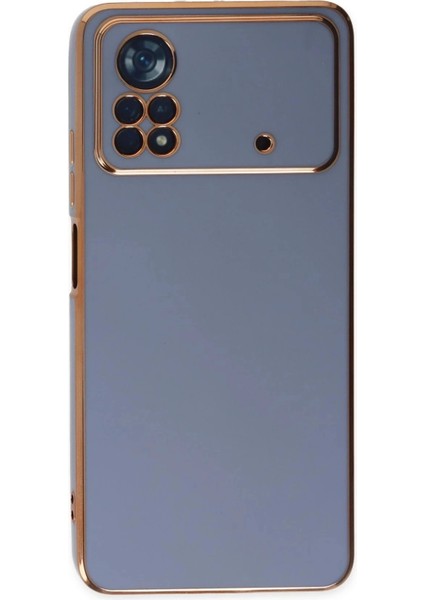 Newface Xiaomi Poco X4 Pro 5g Kılıf Volet Silikon - Mavi fiyatları