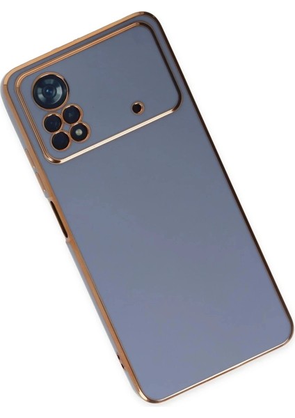 Newface Xiaomi Poco X4 Pro 5g Kılıf Volet Silikon - Mavi modelleri