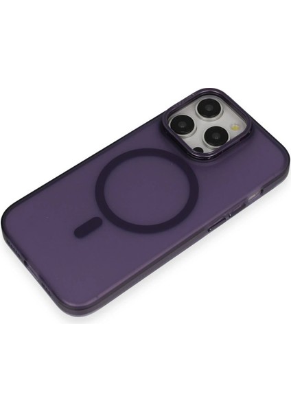 iPhone 14 Pro Frost Standlı Magsafe Kapak - Derin Mor - SUAT9748-7840 fırsatları