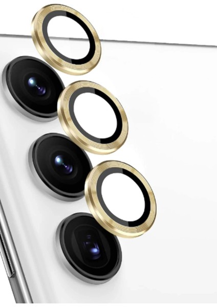 Samsung Galaxy S24 Fe Raze Metal Kamera Lens - Sarı - SUAT1232-8438
