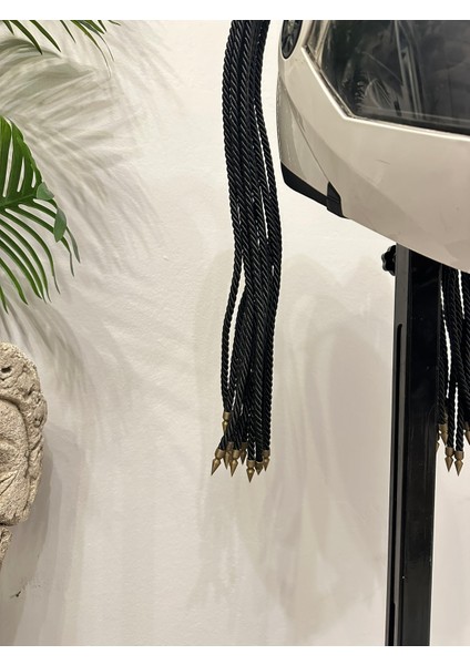 Motor & Motosiklet Siyah Çift Örgülü Saç Kask Dış Aksesuar fırsatları