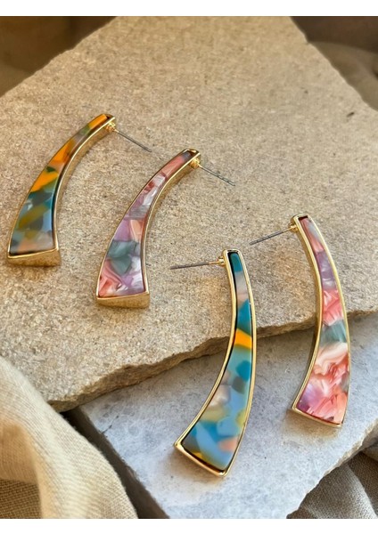 Renkli Kılıç Taş Küpe modelleri