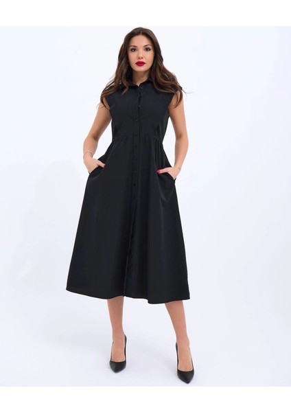 6338 Elbise-Siyah