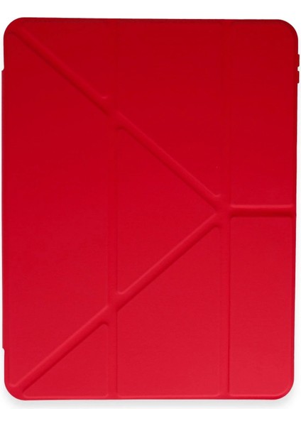 Xiaomi Pad 6 Kılıf Kalemlikli Mars Tablet Kılıfı - Kırmızı - SUAT7457-6049