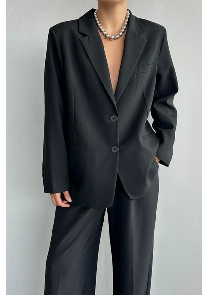 Oversize Ceket - Siyah