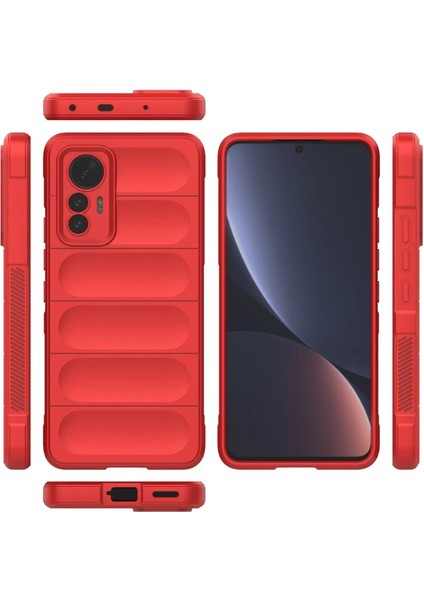 Xiaomi Mi 12 Lite Kılıf Optimum Silikon - Kırmızı - SUAT3344-3097 modelleri