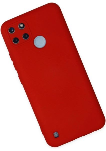 Realme C25Y Kılıf Nano Içi Kadife Silikon - Kırmızı - SUAT7752-4896 fiyatları