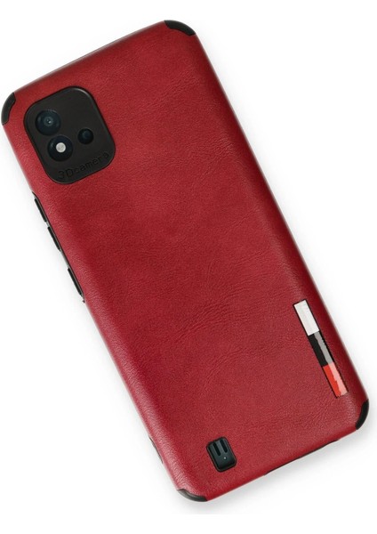 Realme C11 2021 Kılıf Loop Deri Silikon - Kırmızı - SUAT9088-3964 modelleri