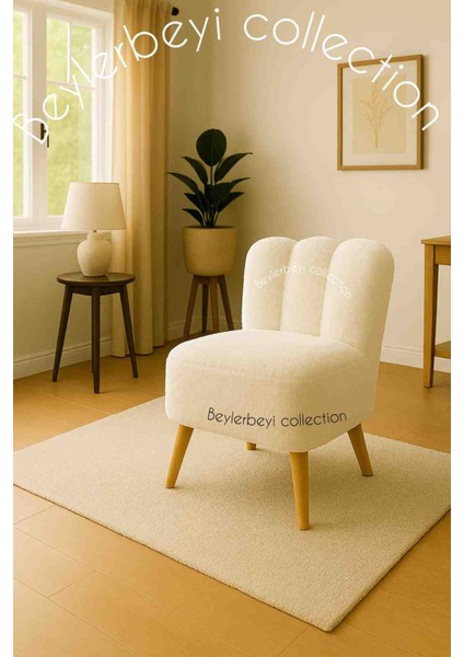 Tekli Koltuk, Sırtlı Puf ,neon Tedy Kumaş, Çay Seti Koltuk Takımı , Dekoratif Berjer,mini Berjer