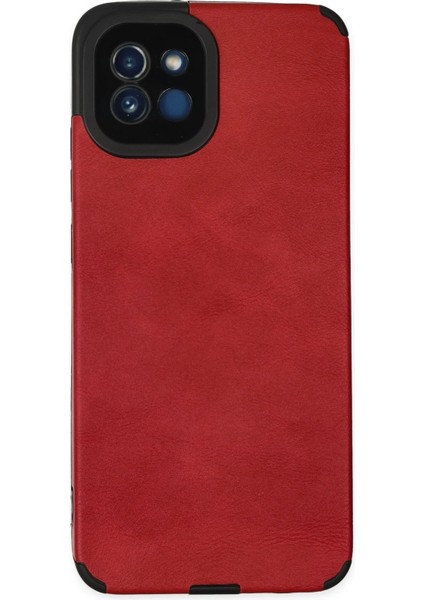 Samsung Galaxy A03 Kılıf Loop Deri Silikon - Kırmızı - SUAT1014-2466