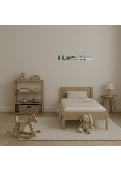 Modern I Love You Duvar Aynalı Tablosu - SUAT5020-9758 fırsatları