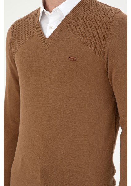 Erkek Haki Melanj Kazak /Triko 50297063-VR125