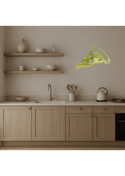 Minimalist Pizza Dekoratif Altın Aynalı Tablo - SUAT6020-7857 modelleri