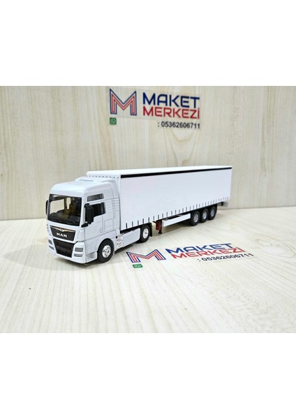 25 cm uzunlukta 1/64 ölçek Beyaz MAN TGX TIR MAKETİ (firma ismi yazılabilir) indirimleri