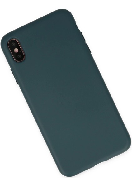 iPhone Xs Max Kılıf Nano Içi Kadife Silikon - Koyu Yeşil - SUAT4706-5478 fiyatları