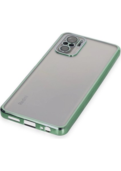 Xiaomi Redmi Note 10 Kılıf Lensli Silikon - Yeşil - SUAT9809-8317 modelleri