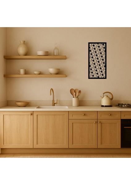 Geometrik ve Çiçek Desenli Duvar Paneli - SUAT8463-8653 fiyatları