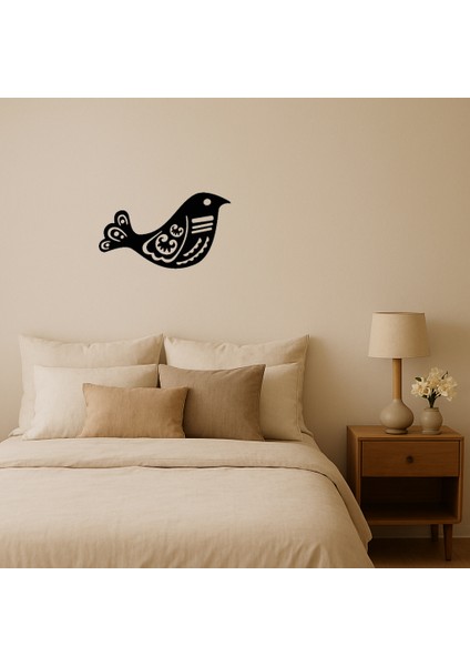 Süs Kuşu Motifli Dekoratif Tablo - SUAT5731-4835