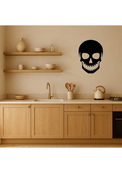 Kafatası Temalı Modern Dekoratif Mdf Tablo - SUAT5381-8044 fiyatları