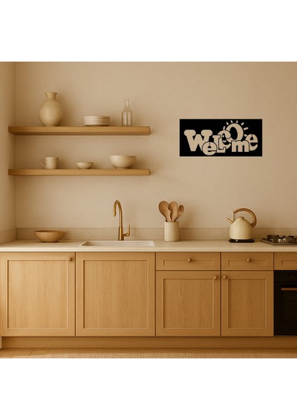 Güneş Motifli Hoş Geldiniz Mdf Dekorasyon Tablosu - SUAT2738-8230 fiyatları