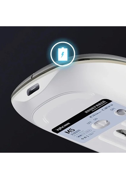 Inphic M5 Kablosuz Fare Şarj Edilebilir Sessiz Kullanım 2.4g Işıklı USB MOUSE-(1903) fırsatları