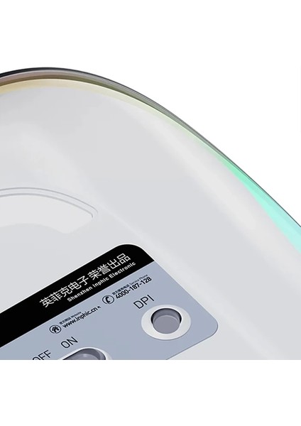 Inphic M5 Kablosuz Fare Şarj Edilebilir Sessiz Kullanım 2.4g Işıklı USB MOUSE-(1903) indirimleri