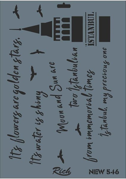 New 546 Stencil 25X35 cm