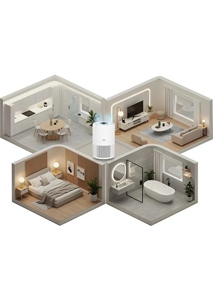 SAP-5508 Akıllı H13 Hepa Filtreli Wifi Özellikli Hava Temizleyici modelleri