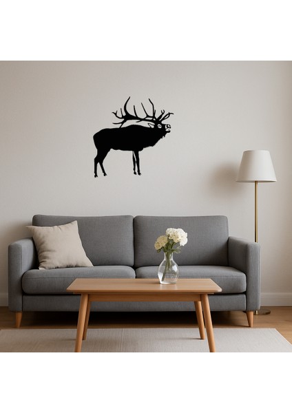 Minimalist Geyik Motifli Duvar Tablosu - SUAT5361-3264 fırsatları