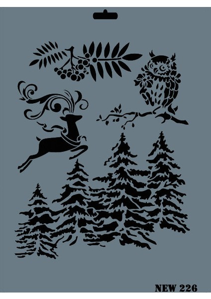 New 226 Stencil 25X35 cm