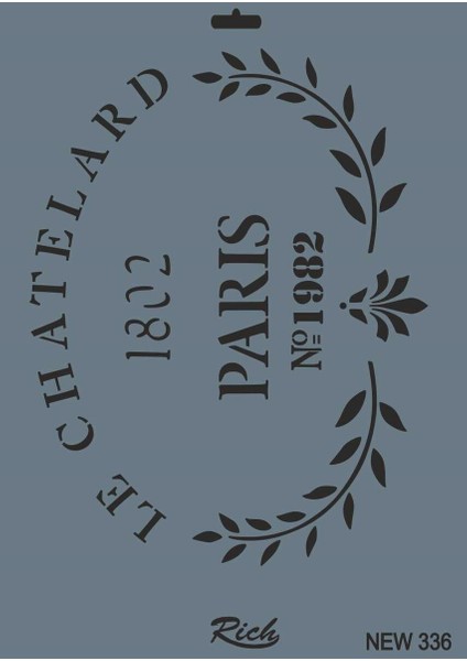 New 336 Stencil 25X35 cm