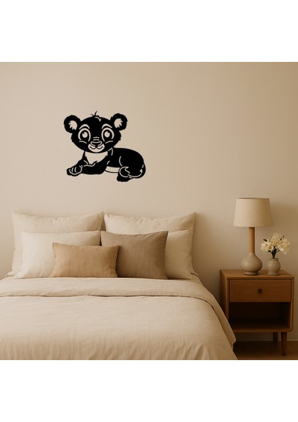 Bebek Aslan Figürlü Mdf Dekoratif Tablo - SUAT9288-1874