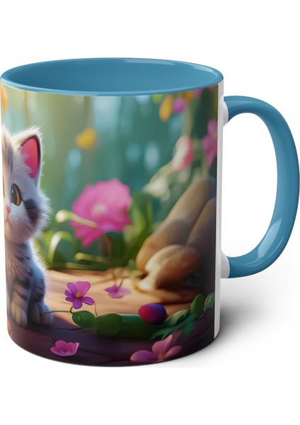 Yavru Kedi Temalı Baskılı Kupa Bardak fiyatları