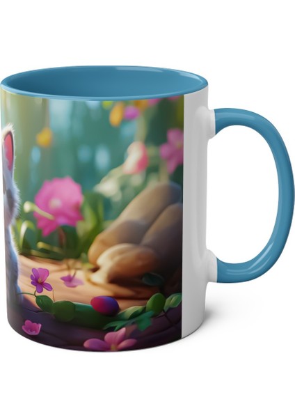 Yavru Kedi Temalı Baskılı Kupa Bardak fırsatları