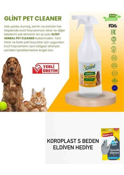 Pet Cleaner 1 Litre Koroplast Temizlik Eldiveni Hediyeli
